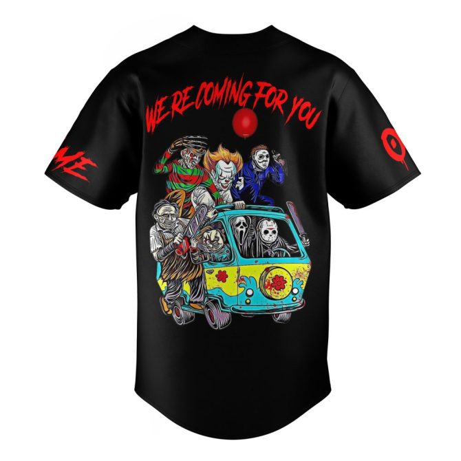 Custom Horror Character Jersey Shirt - Personalize Name & Number - The Baddest Boys Design - Image 2