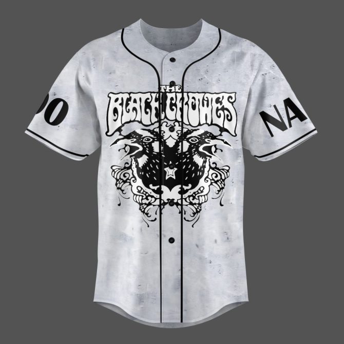 Custom Black Crowes Baseball Jersey – Personalized Name & Number – Unique Band Merch - Image 5