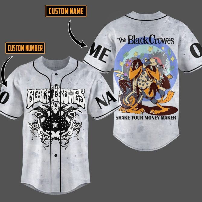 Custom Black Crowes Baseball Jersey – Personalized Name & Number – Unique Band Merch