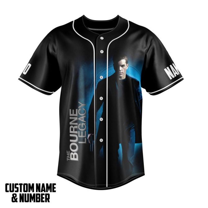 Custom Bourne Legacy Baseball Jersey - Personalized Name & Number, Stylish Fan Apparel - Image 3