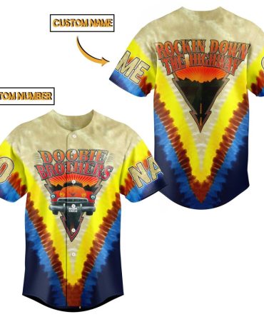 Customizable Tie-Dye Rock Band Jersey – Personalize Name & Number