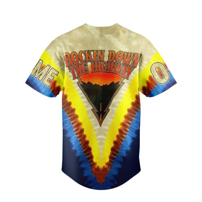 Customizable Tie-Dye Rock Band Jersey – Personalize Name & Number - Image 3
