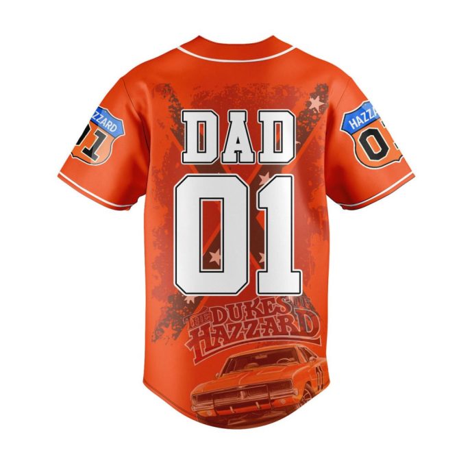 Customizable Dukes Of Hazzard Baseball Jersey - Personalize Name & Number - Perfect Gift For Dad! - Image 6