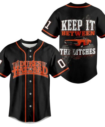 Dukes Of Hazzard Baseball Jersey - Stylish Retro Design , Perfect Gift For Fans