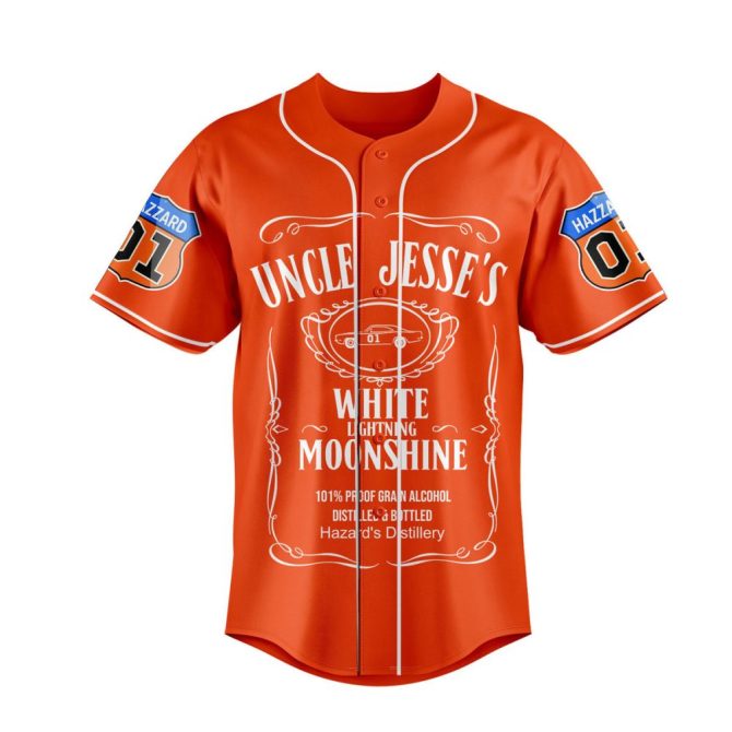 Customizable Dukes Of Hazzard Baseball Jersey - Personalize Name & Number - Perfect Gift For Dad! - Image 5