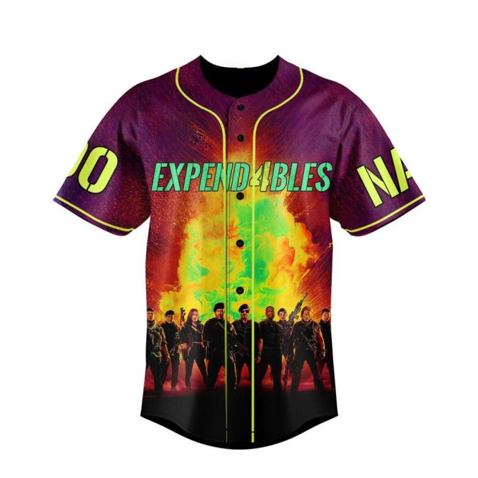 Customize Your Expendables Baseball Jersey - Add Name & Number - Bold Design For Fans - Image 2