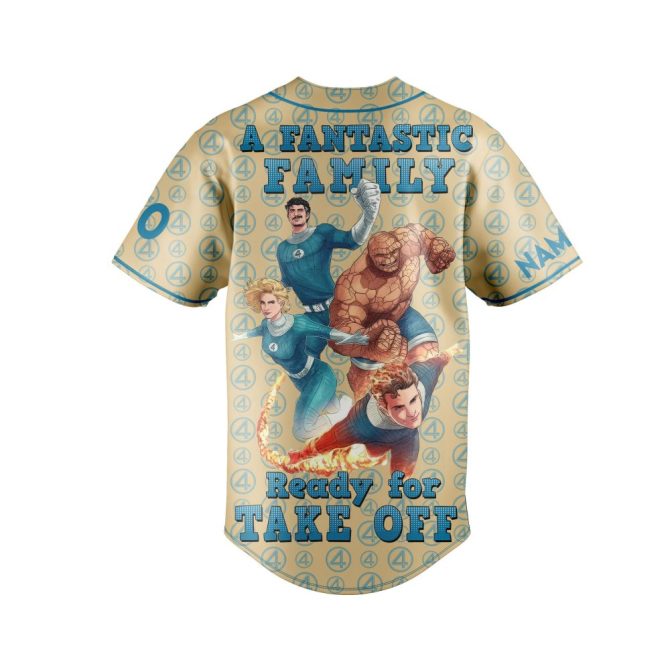 Customizable Fantastic Four Baseball Jersey – Personalized Name & Number – Marvel Fans’ Must-Have! - Image 4