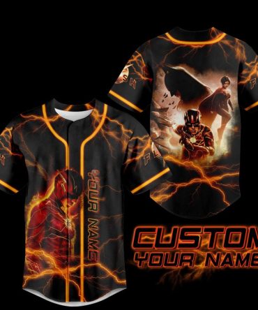 Custom Flash-Themed Jersey – Personalized Lightning Design For Superhero Fans