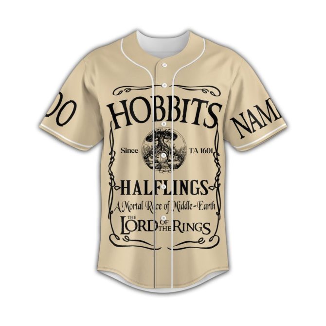 Custom Hobbit Baseball Jersey – Personalized Lotr Map Design For Fans - Image 2