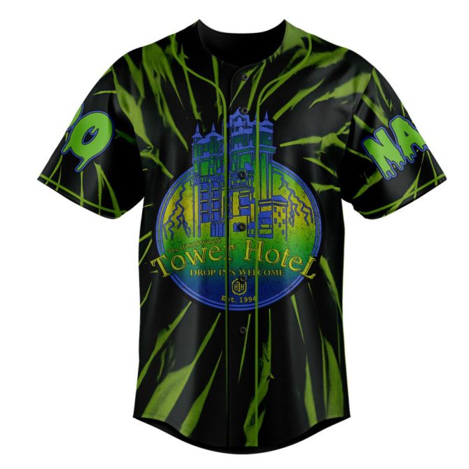 Customizable Twilight Zone Tower Of Terror Baseball Jersey - Personalize Your Name & Number! - Image 2