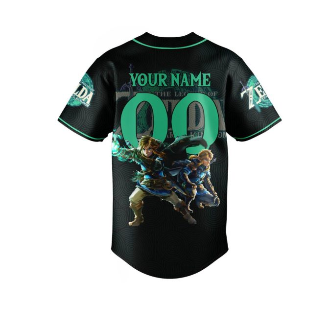 Custom Legend Jersey - Your Name & Number , Zelda Inspired Design - Image 3