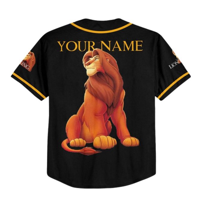 Custom Lion King Baseball Jersey - Personalized For Kids/Youth/Adults - Unique Design! - Image 4