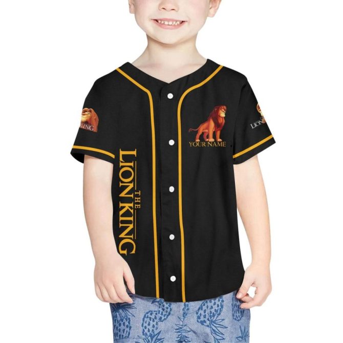 Custom Lion King Baseball Jersey - Personalized For Kids/Youth/Adults - Unique Design! - Image 5