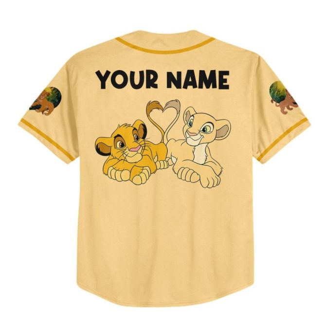 Custom Lion King Baseball Jersey – Add Your Name! Kids/Youth/Adult Sizes - Image 4