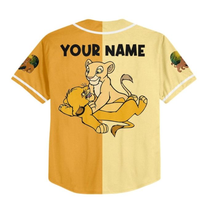 Custom Lion King Baseball Jersey - Personalized Name - Kids/Youth/Adult Sizes Available! - Image 4