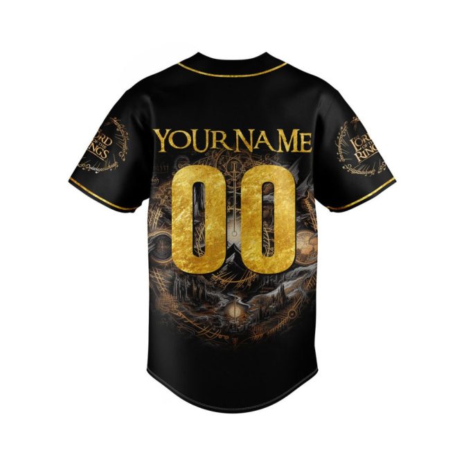 Custom Lord Of The Rings Baseball Jersey – Personalize With Name & Number, Perfect Gift For Fans! - Image 2