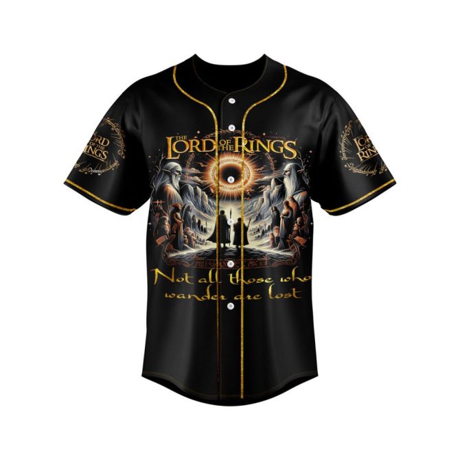 Custom Lord Of The Rings Baseball Jersey – Personalize With Name & Number, Perfect Gift For Fans! - Image 3