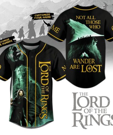 Customizable Lord Of The Rings Baseball Jersey - Personalize Your Name & Number - Perfect For Fans!