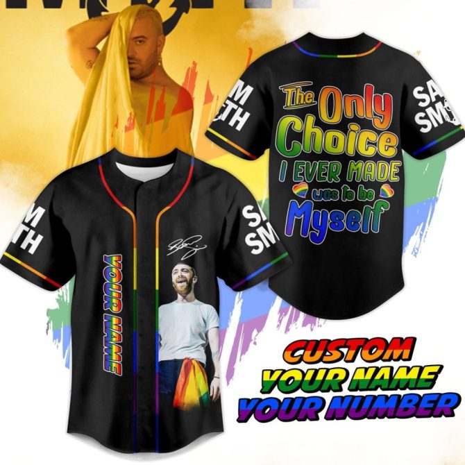 Customizable Pride Baseball Jersey - Personalized Name & Number, Bold Style Statement