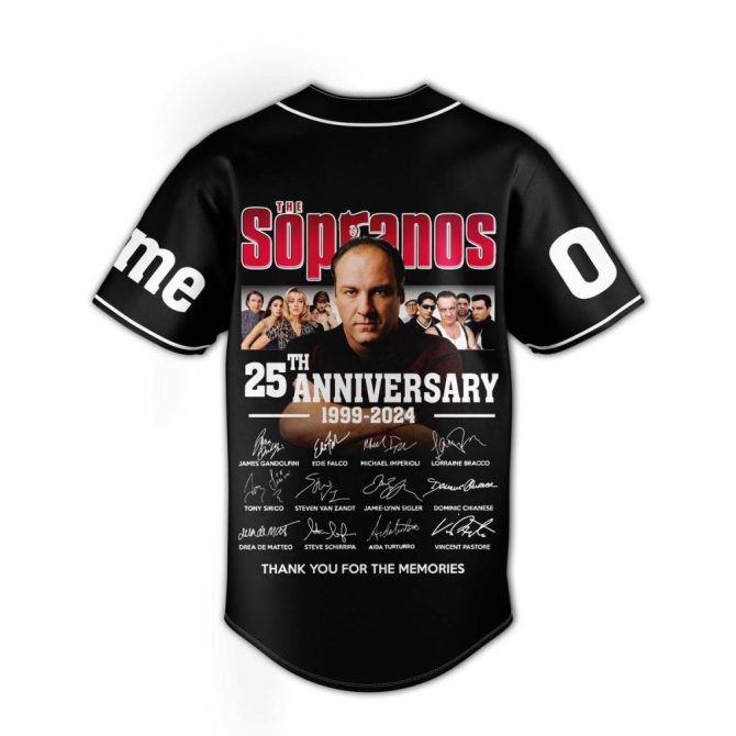 Customizable Sopranos 25Th Anniversary Jersey – Add Name & Number, Limited Edition - Image 3