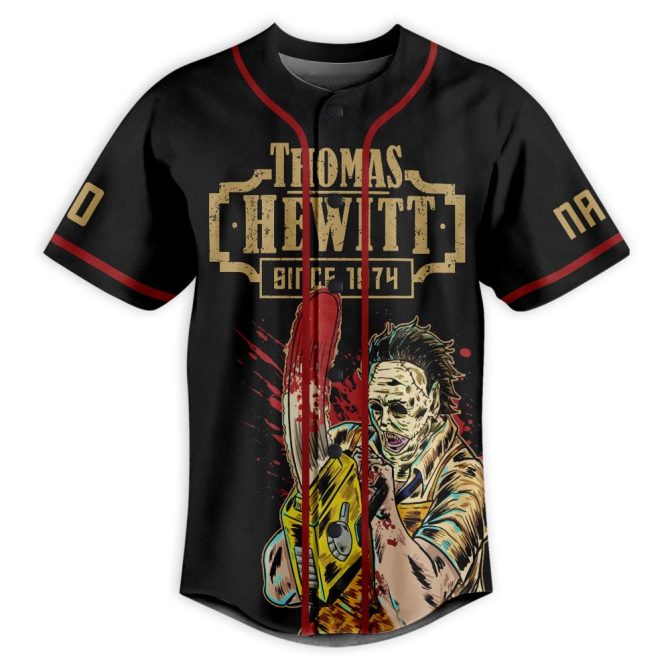 Custom Texas Chainsaw Massacre Baseball Jersey – Personalize Name & Number - Image 2