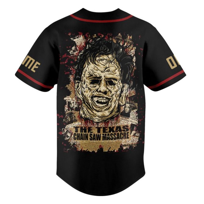Custom Texas Chainsaw Massacre Baseball Jersey – Personalize Name & Number - Image 3