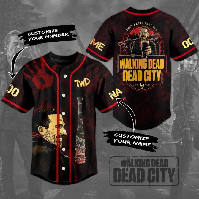 Custom Walking Dead Dead City Baseball Jersey - Personalize Name & Number
