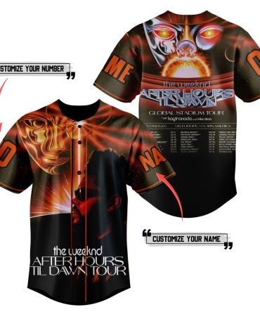 Customizable After Hours Tour Jersey - Personalized Name & Number - Unique Gift Idea!
