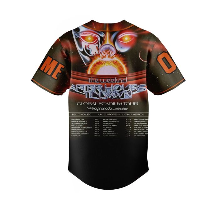 Customizable After Hours Tour Jersey - Personalized Name & Number - Unique Gift Idea! - Image 3