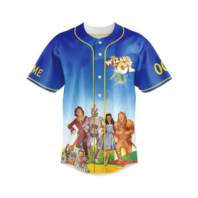 Custom Wizard Of Oz Baseball Jersey - Personalize Name & Number - Unique Gift! - Image 3