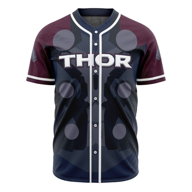 Custom Thor-Themed Baseball Jersey - Personalized Name & Number - Unisex Fan Apparel - Image 2