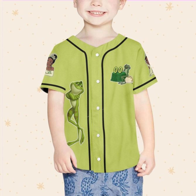 Custom Kids/Youth/Adult Baseball Jersey - Personalized Frog & Princess Design - Image 5