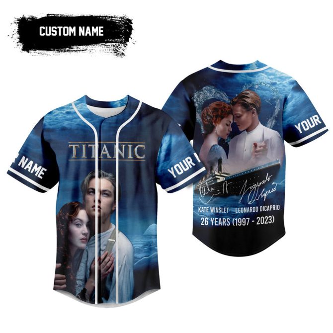 Custom Titanic Baseball Jersey – Personalized Name Gift For Movie Fans