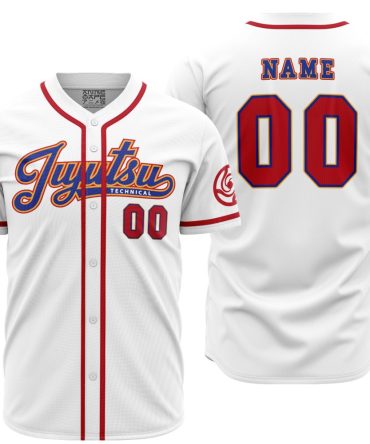 Custom Jujutsu Baseball Jersey - Personalized Name & Number - Breathable Athletic Wear