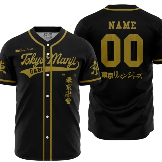 Custom Tokyo Manji Gang Baseball Jersey – Personalize Your Style Now!