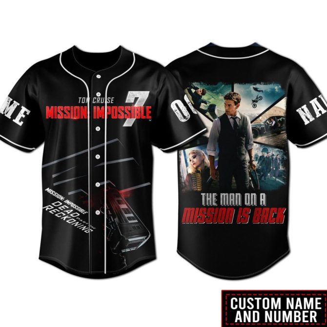 Custom Mission Impossible 7 Jersey - Personalized Movie Fan Gear For Action Lovers