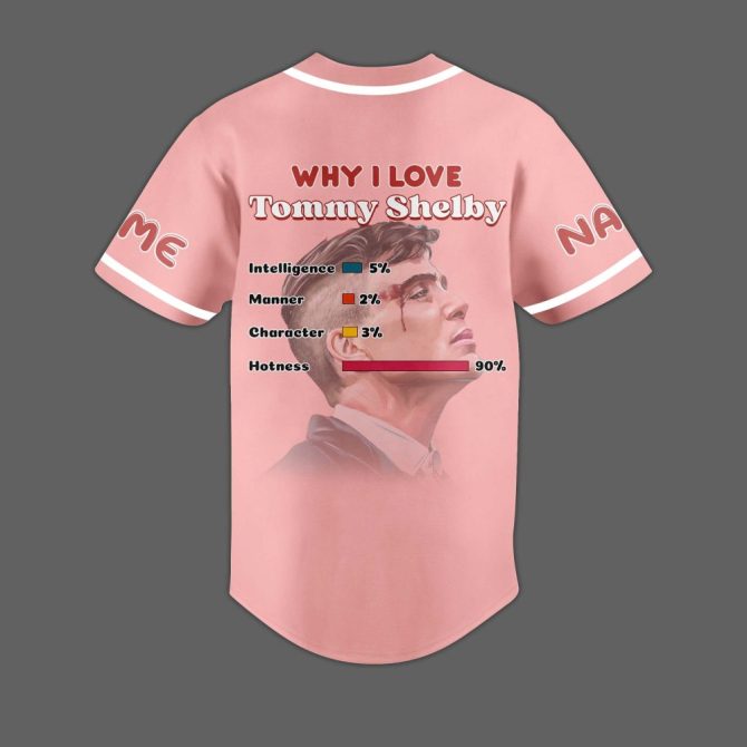 Customizable Tommy Shelby Baseball Jersey - Unique Design, Add Your Name & Number! - Image 2
