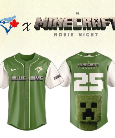 Exclusive Blue Jays X Minecraft Jersey - Limited Edition Movie Night Apparel