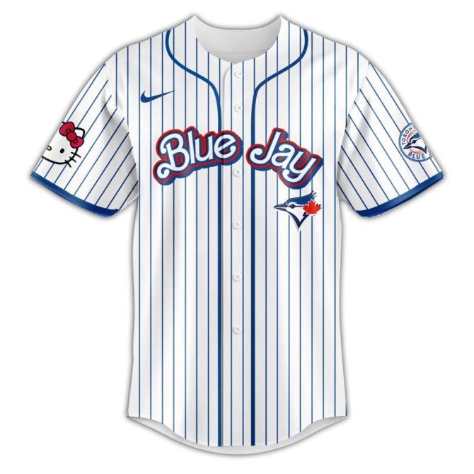 Hello Kitty X Blue Jay Baseball Jersey & Cap Set - Limited Edition - Image 2