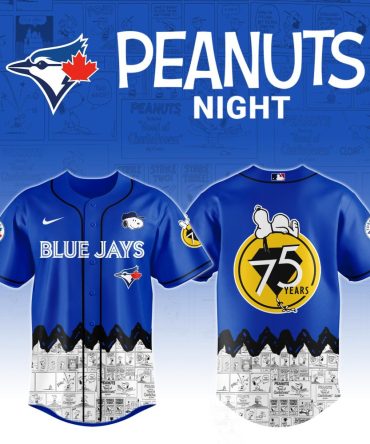 Limited Edition Blue Jays Peanuts 75Th Anniversary Jersey – Celebrate In Style!