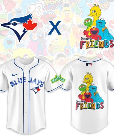 Limited Edition Blue Jays X Sesame Street Jersey - Unisex Mlb Fan Gear For Kids & Adults
