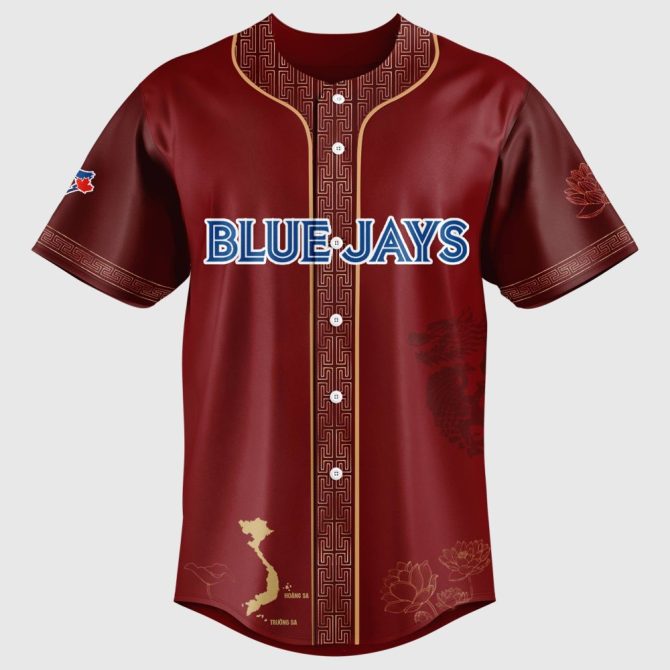 Celebrate Vietnamese Heritage Day With Limited Edition Blue Jays Jersey - Unique Cultural Design - Image 2