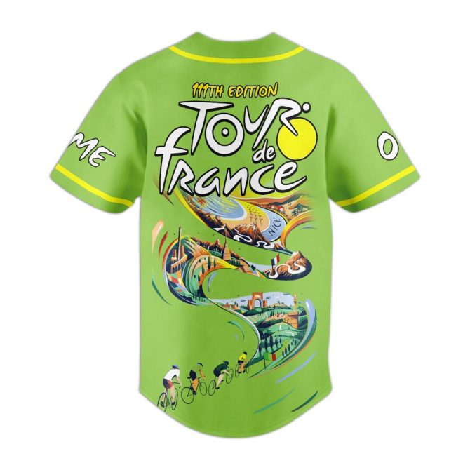 Custom Tour De France Jersey - Personalized Name & Number - Limited 111Th Edition Cycling Shirt - Image 3