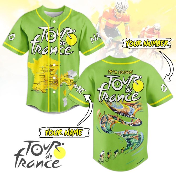 Custom Tour De France Jersey - Personalized Name & Number - Limited 111Th Edition Cycling Shirt