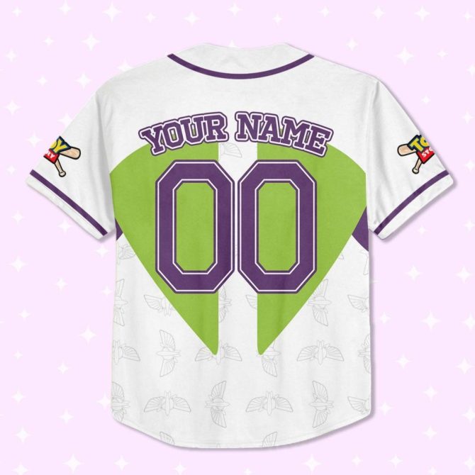 Custom Buzz Lightyear Baseball Jersey - Kids/Youth/Adult - Personalized Name & Number - Image 4