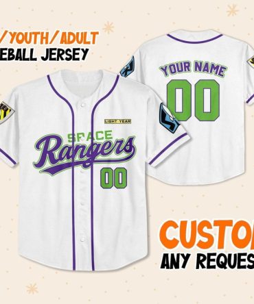 Custom Space Rangers Baseball Jersey - Kid/Youth/Adult Sizes - Personalize Your Own!