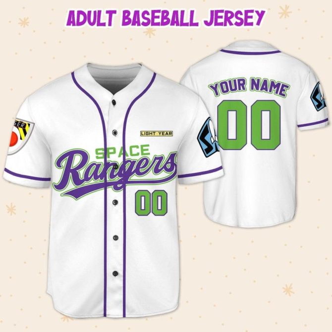 Custom Space Rangers Baseball Jersey - Kid/Youth/Adult Sizes - Personalize Your Own! - Image 6