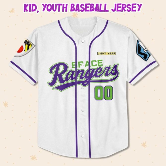 Custom Space Rangers Baseball Jersey - Kid/Youth/Adult Sizes - Personalize Your Own! - Image 3