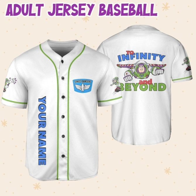 Custom Kids/Adult Baseball Jersey - Space Rangers Design, Add Your Name & Number! - Image 7