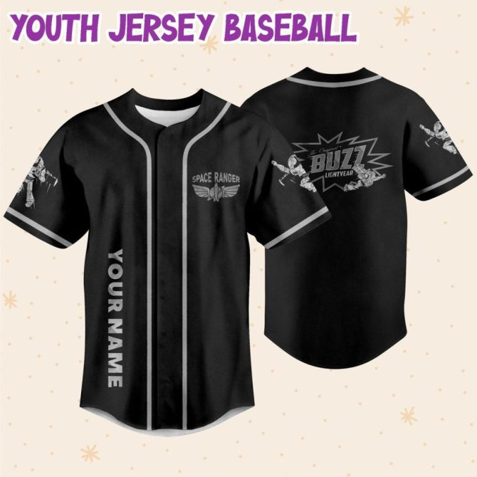 Custom Buzz Lightyear Baseball Jersey - Kid/Youth/Adult Sizes - Personalized Name & Number - Image 6